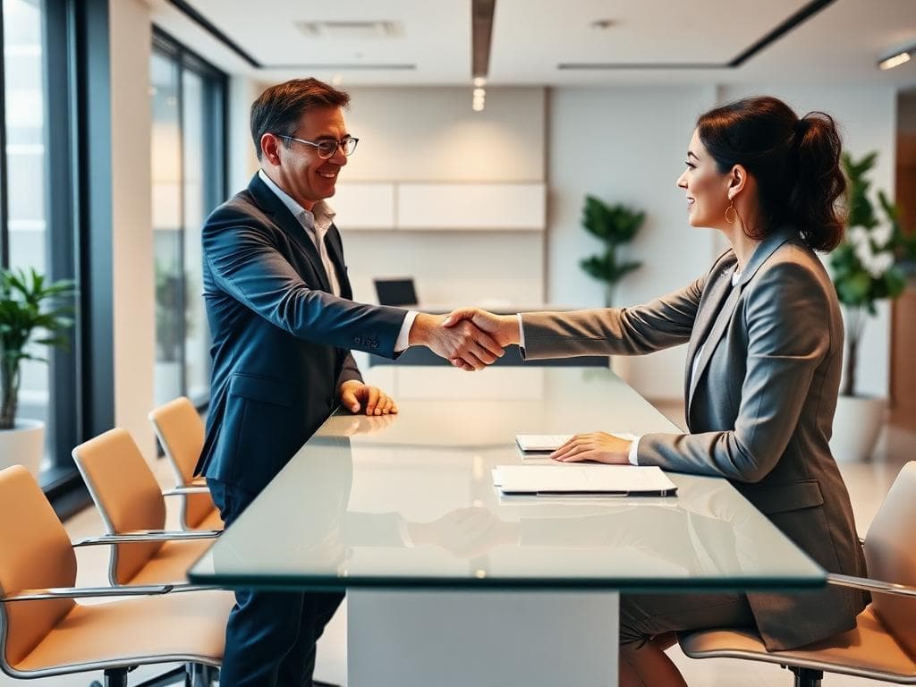 Business consultation meeting